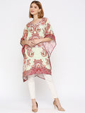 Mint Ethnic Printed Linen Kaftan