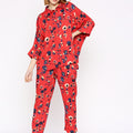 Red Flower Printed Co-ord Set