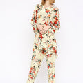 Light Yellow Co-Ord Set With Brocade Pant