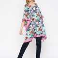 Floral Blue Multicolor Kaftan