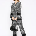 Black Lace Printed Co-ord Set