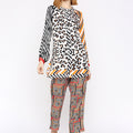 Animal With Geometric Printed Multicoloured Co-ord Set