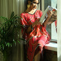Chains & Belts Printed Red Kaftan