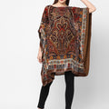 Rich Paisley Printed Velvet Kaftan