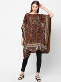 Rich Paisley Printed Velvet Kaftan