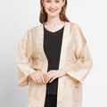 White Brocade Roman Jacket
