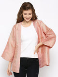Pink Brocade Horse & Chains Pattern Metallic Jacket