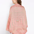 Brocade Floral Pattern Pink Shrug