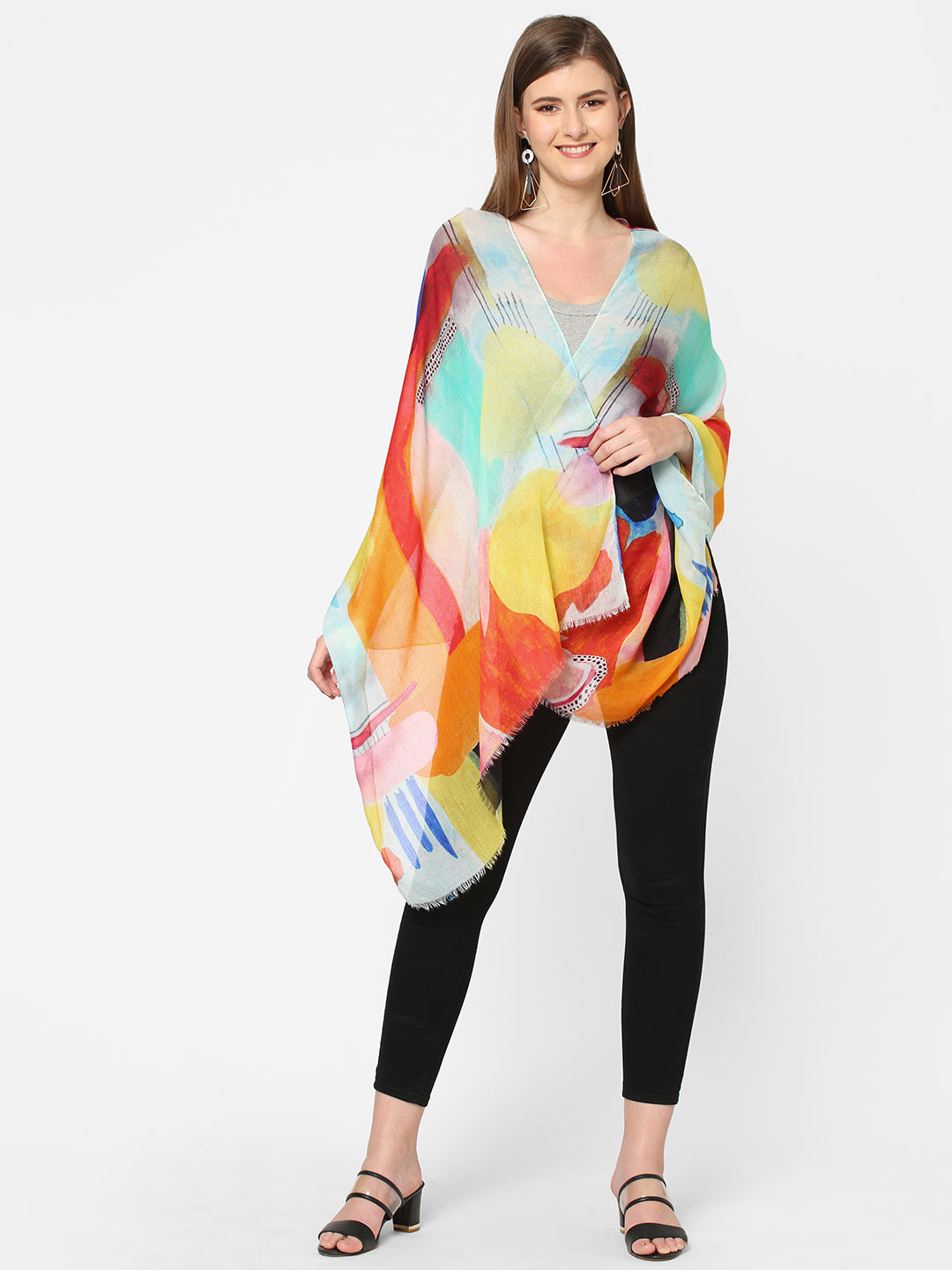 Abstract Mix Print Scarf