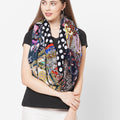 Patchwork Printed Velvet Scarf