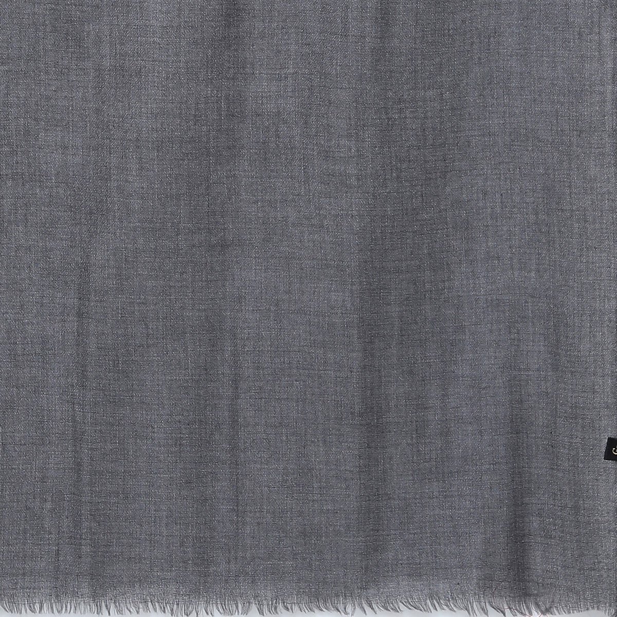 Charcoal Grey Wool Silk Cashmere Scarf