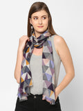 Multicolor Geometric Printed Scarf