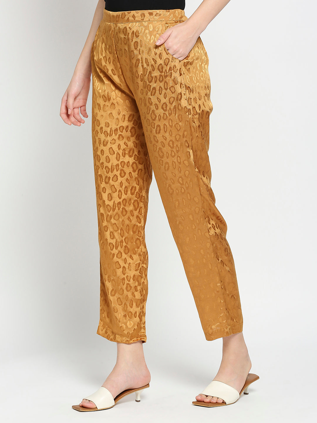 Golden Animal Printed Pant