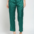 Green  Animal Printed Pant