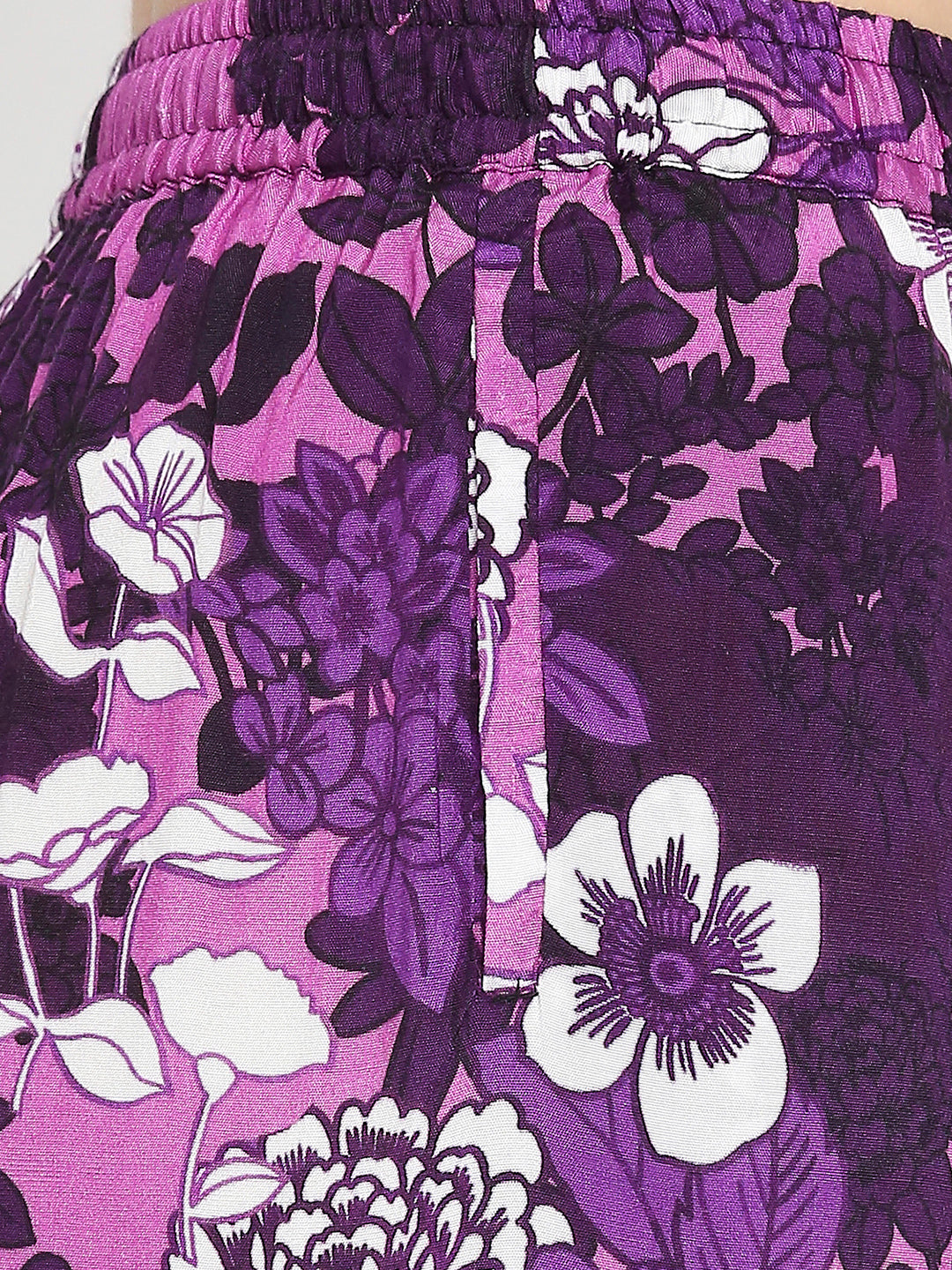 Lilac Floral Printed Pant