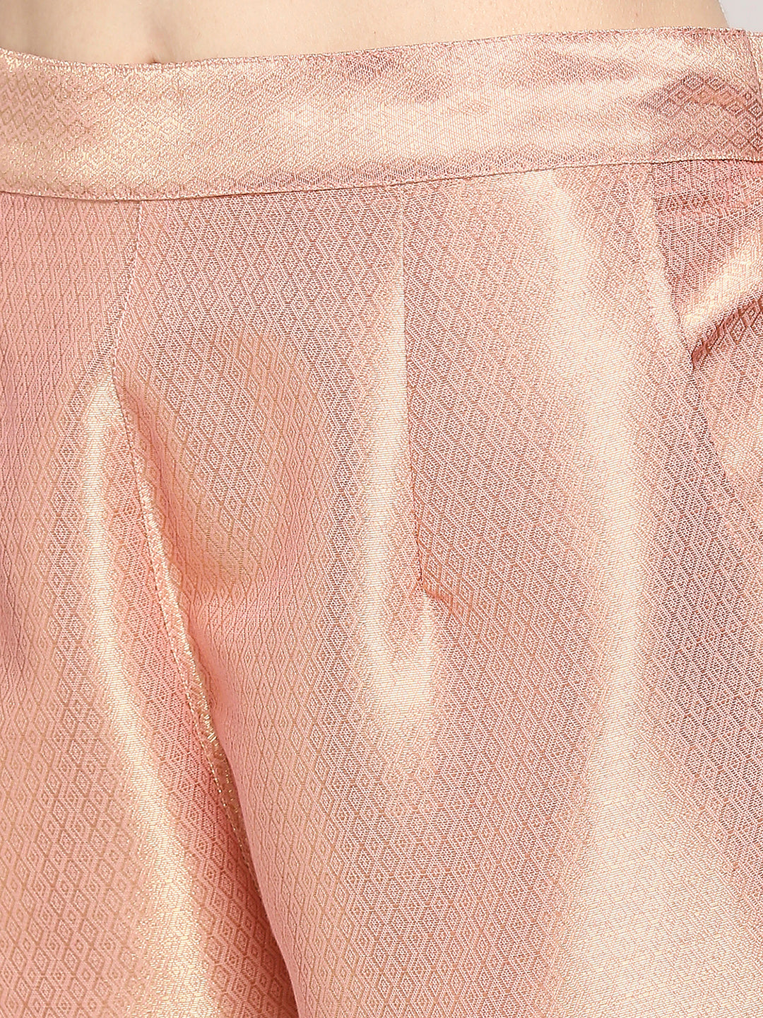 Pink Diamond Dobby Gold Design Brocade Pant