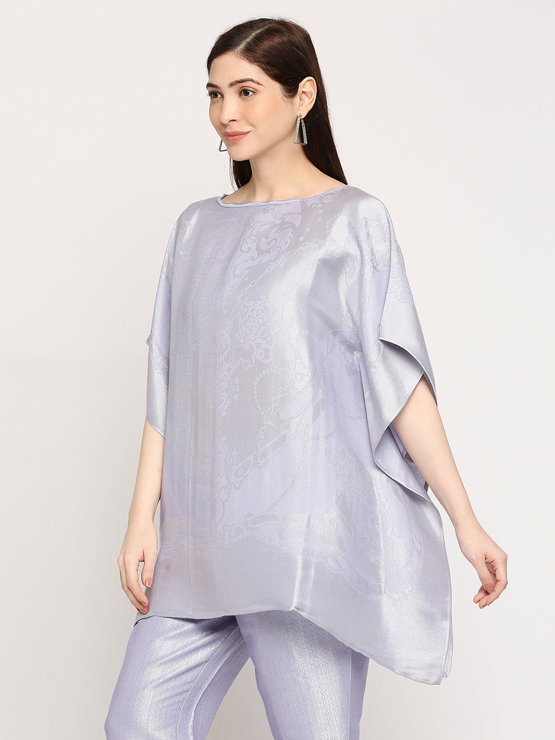 Brocade French Pattern Lilac Brocade Kaftan