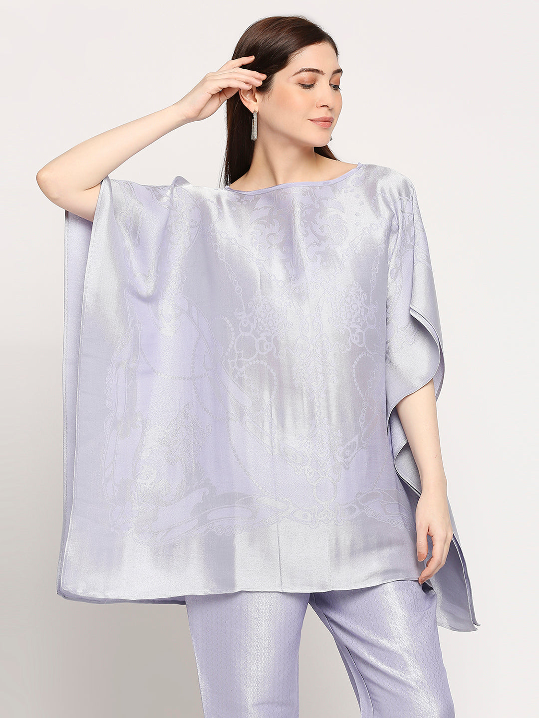 Brocade French Pattern Lilac Brocade Kaftan