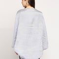 Roman Pattern Lilac Brocade Cocoon Shrug