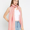 Brocade Flower Design Pink Wrap