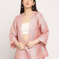 Brocade Pink French Patterned Jacket